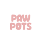 PawPots white logo