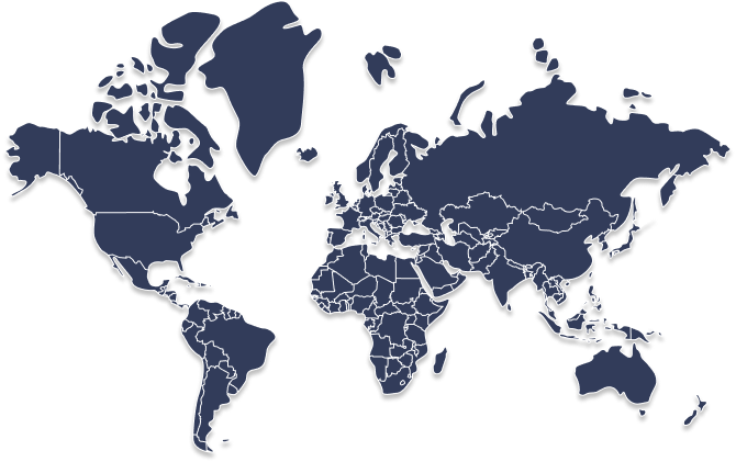 Worldwide pet care and delivery service coverage map